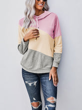 Load image into Gallery viewer, Pink Tri-color Pocket Hoodie

