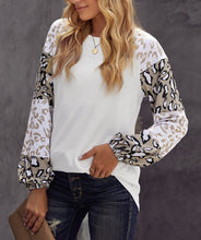 Load image into Gallery viewer, Beige Leopard Print Long Sleeve Top
