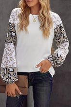 Load image into Gallery viewer, Beige Leopard Print Long Sleeve Top
